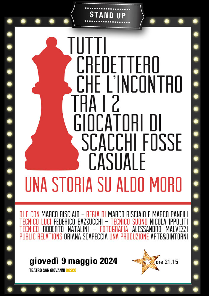 Tutti credettero che l’incontro tra i due giocatori di scacchi fosse casuale - Una storia su Aldo Moro spettacolo teatrale